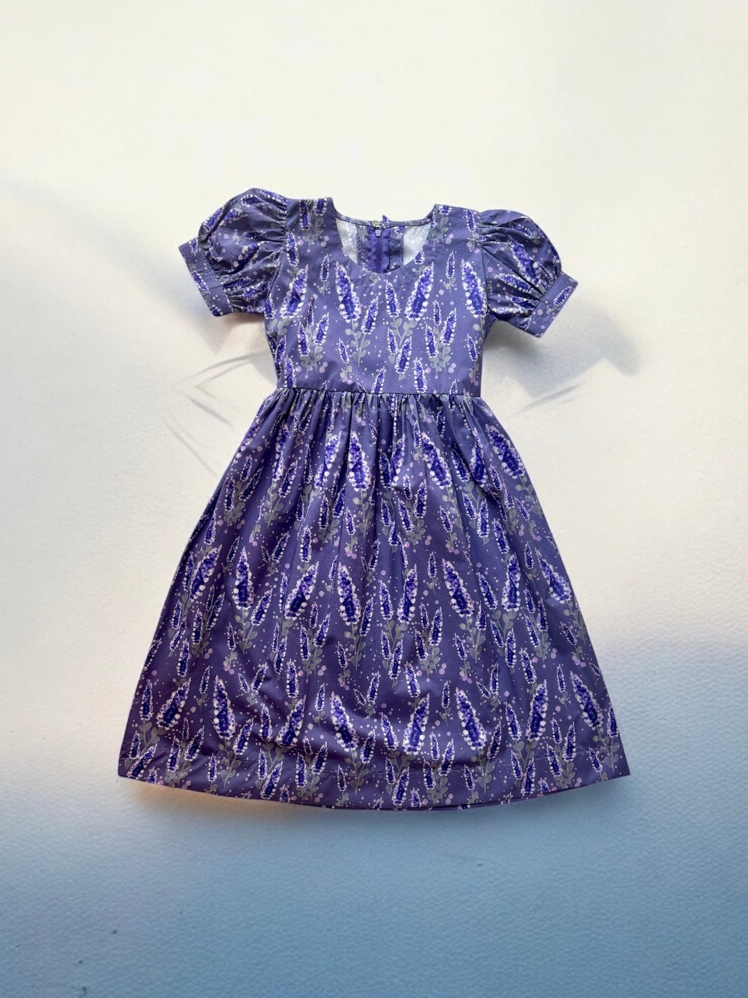 Puff sleeves dress - lavender