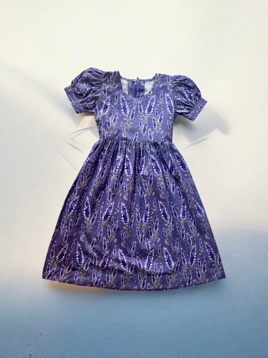 Puff sleeves dress - lavender