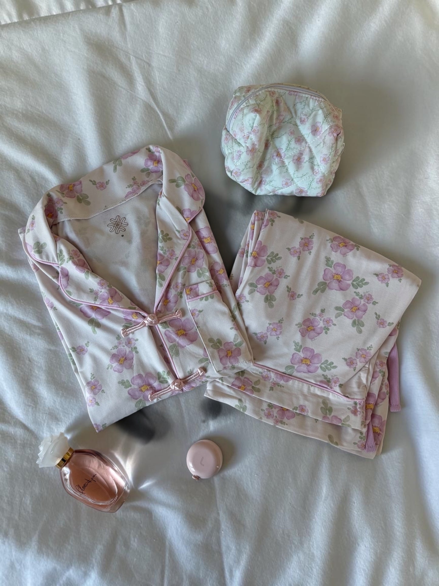 Blush Blossom Long Sleeve Pyjama Set