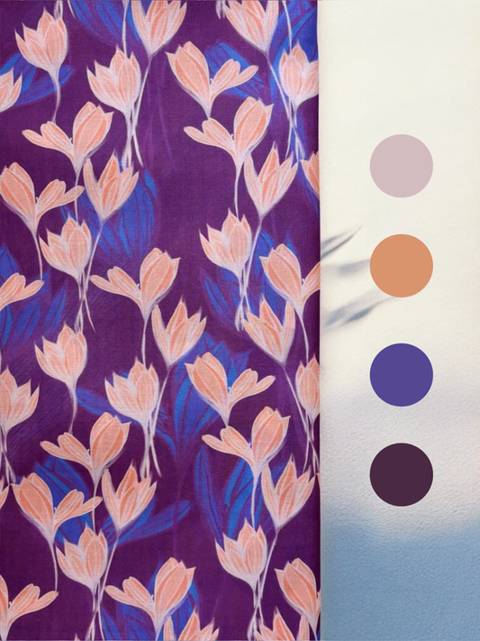 Purple Ember - Chiffon